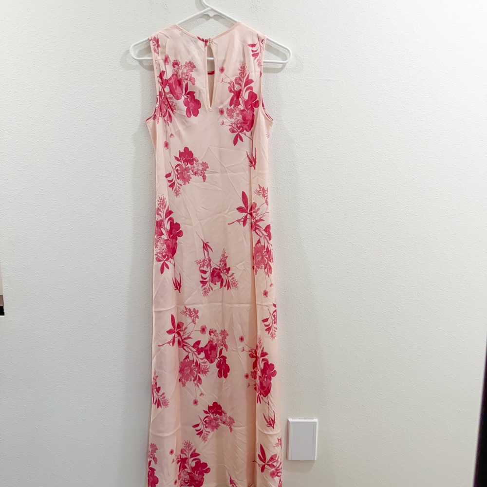 NWT Quince Washable Silk Y2K Floral Boho Cottagecore Maxi Dress Summer S - Picture 4 of 5